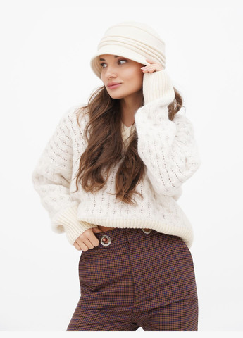 Жіночий капелюх "Вікторія", бежевий — витонченість і елегантність у кожній деталі VECONS Шляпка (319836286)