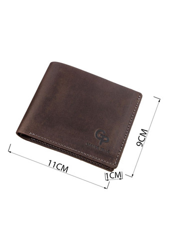 Компактный портмоне комби унисекс 11227 Темно-Коричневая. Grande Pelle (331908384)