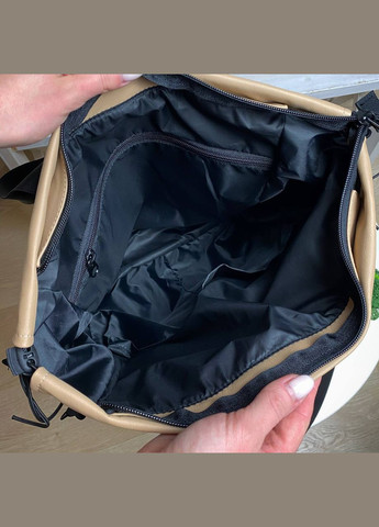 Жіноча сумка рюкзак шопер бежевий колір екошкіра No Brand (294057621)