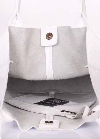 Женская кожаная сумка Podium белая PoolParty (372657638)