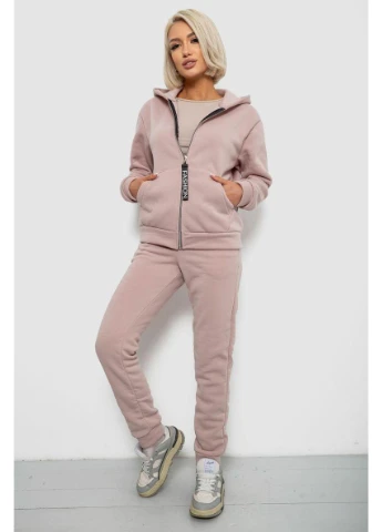 Спортивний костюм жіночий на флісі, колір оливковий, 257R86 No Brand (377046180)