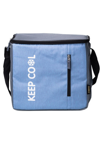 Термосумка холодильник 16 (л) для їжі, напоїв, пива холодильна сумка для риболовлі та пікніка Блакитний HP-14-17 Sannea (370800527)