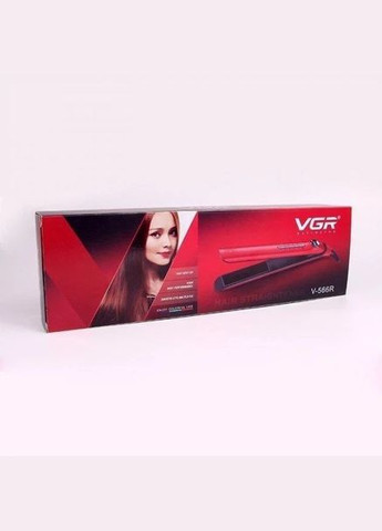 Утюг выпрямитель плойка для волос с регулятором температуры и керамическим покрытием V 566 Pro Красный VGR (306716882)