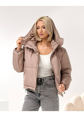 Кавова зимня тепла куртка No Brand