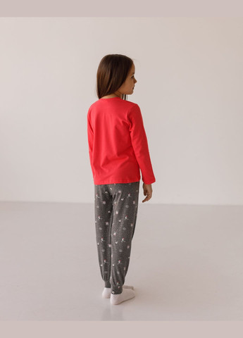Коралова піжама зі штанами на дівчинку Nicoletta