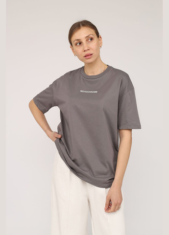 Футболка с коротким рукавом женская цвет серый CB-00275557 Crep - (330223094)