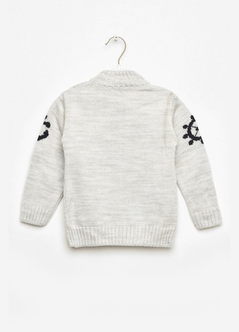 Світло-сірий зимовий кофта дитяча для хлопчика світло-сірого кольору пуловер Let's Shop