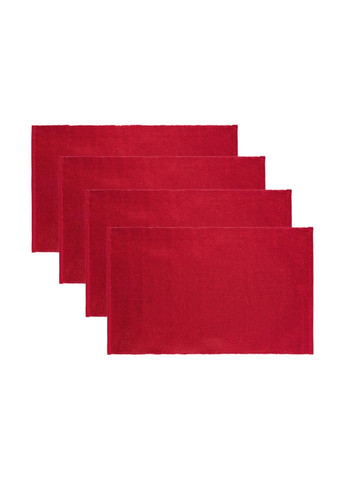 Сервировочные декоративные салфетки 4 шт 33x45 см красный Livarno home (278261728)