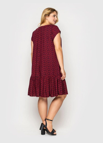 Бордовое вечернее платье яна 56 бордовый 0154 Vlavi