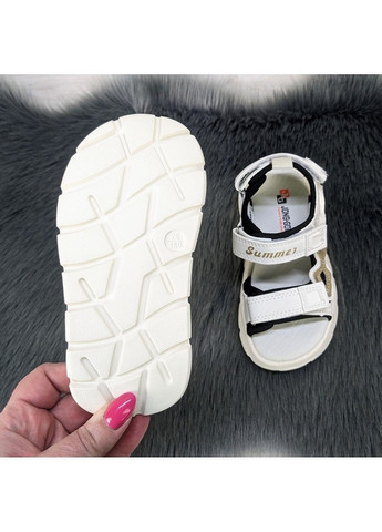 Черно-белые босоножки детские для девочки Jong Golf