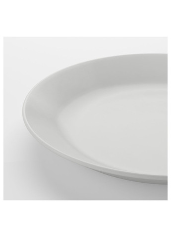 Тарелка десертная белый 19 см IKEA (278014579)