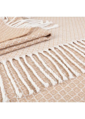 Плед бавовняний Gala 4427 140х200 см бежевий Love You (364108517)
