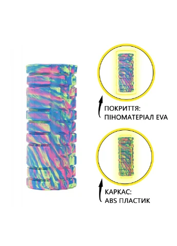 Масажний ролик EVA Marble Design 33 x 14 см (валик, роллер) XR-0107 Cornix (315720387)