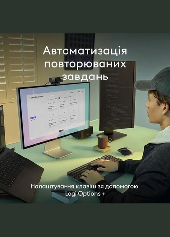Комплект (клавіатура, миша) бездротовий MX Keys S Combo for Mac Space Grey (920-012845) Logitech (315518388)