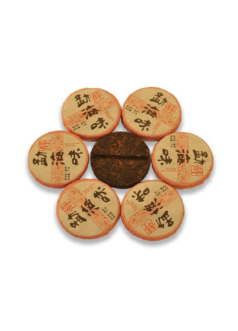 Китайский чай Шу Пуэр Мэнхай Вэй, Мини-точа 7, набор 15 шт No Brand (351503567)