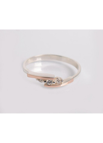 Серебряная кольца с золотыми вставками Silver Style (367112073)