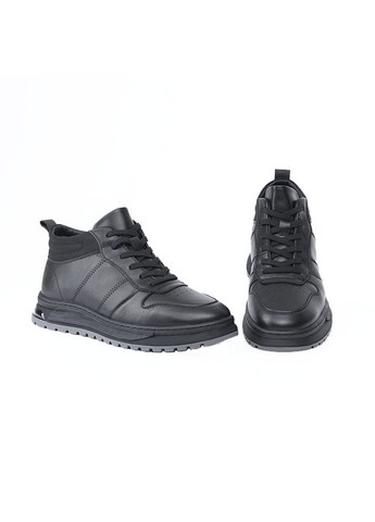 Черные зимние мужские ботинки цвет черный цб-00219671 No Brand