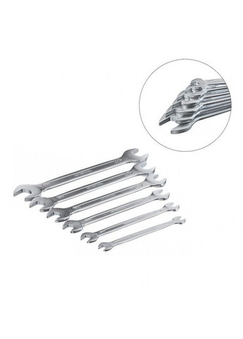 Набор рожковых ключей 6шт. 6-17мм Cr-V, покрытие сатин-хром; DIN3110, STORM INTERTOOL XT-1101 MDR No Brand (371794324)