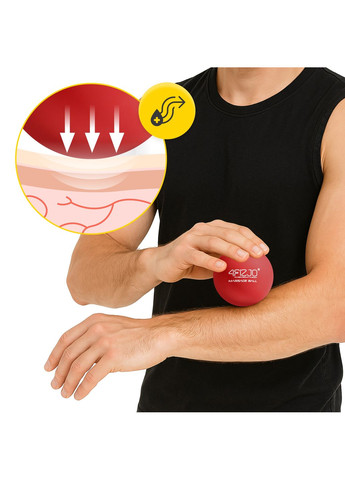 Массажный мяч Lacrosse Ball 6.25 см Red () 4FIZJO P-5907222931202 (275095700)