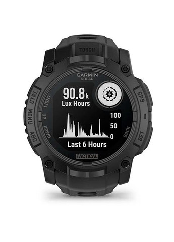 Тактичний годинник для військових Instinct 3 – 50 мм, з ліхтарем та підзарядкою від сонця Solar Tactical Edition (010-02935-50) Garmin (369368810)