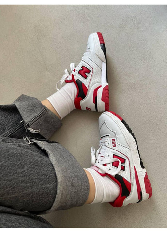 Білі Осінні кросівки чоловічі new balance 550 red нью беланс 550 No Brand
