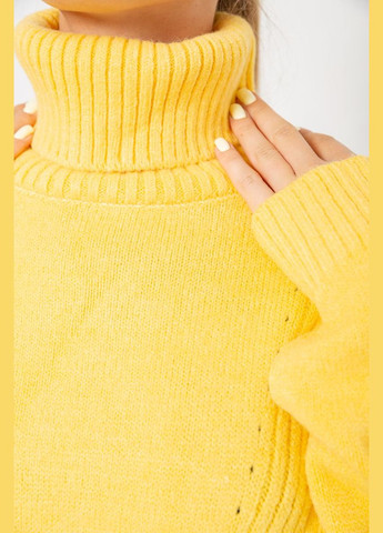 Жовтий демісезонний светр - гольф жіночий вовняний 244r2050 Sport Line