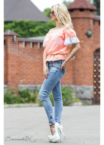 Персиковая блуза 658.1811 Seventeen