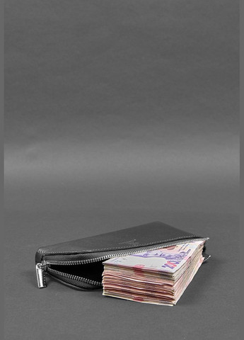 Шкіряне портмоне-купюрник на блискавці 14.0 Чорне (A-028132) BlankNote (328444671)