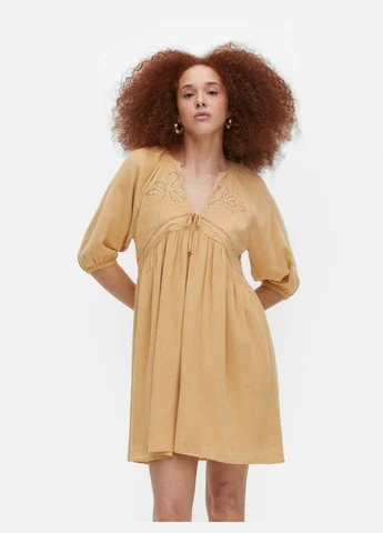 Бежевое платье лето,бежевый, Primark