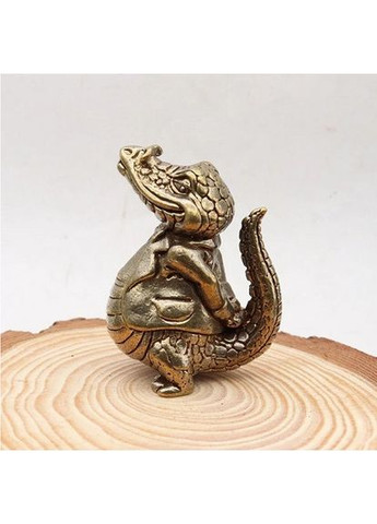 Мініатюрна мідна латунна фігурка статуетка у вигляді Крокодила No Brand (292260413)