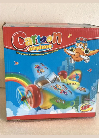 Самолет светомузыкальный (1145735) на батарейках, ездит, в корр. 23/23/13,5см Bambi (301648966)