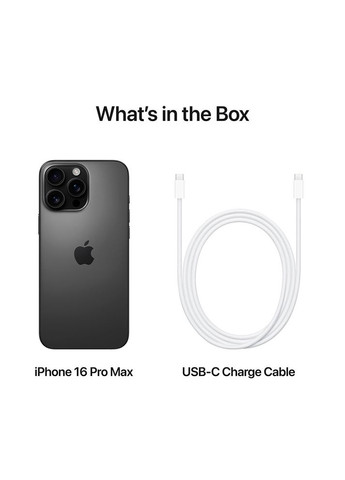 Смартфон iPhone 16 Pro Max 256GB Black Titanium (MYWV3SX/A) Apple (306581691)