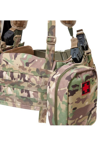 Ременно-плечевая система мультикам РПС Warbelt Molle с подсумками с противоосколочным пакетом Global Ballistics (351461525)