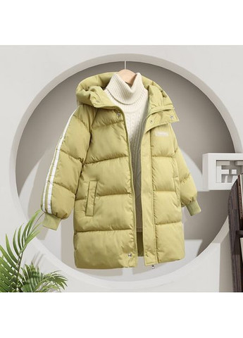 Комбинированная демисезонная куртка удлиненная еврозима с капюшоном 10920 No Brand