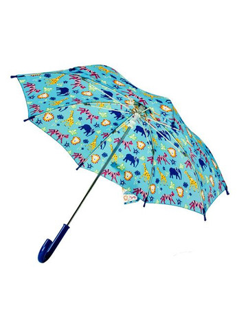 Блакитна} парасолька-тростина дитяча junior-4 c724 jungle chums (джунгли) Fulton (303401052)