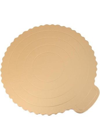 Підкладка картонна для торта підставка кондитерська під торт D 24.5 см золота (комплект із 10 шт.) Kitchen Master (289354718)