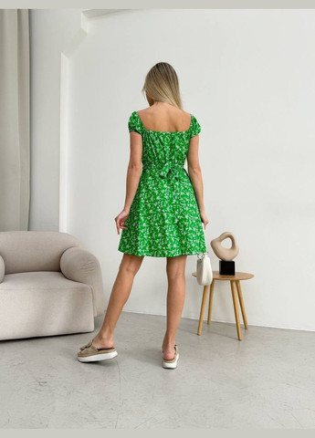 Зеленое привлекательное женское платье с рукавом зеленое You Best