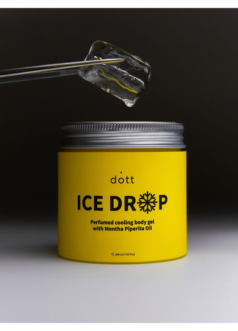 Парфумований охолоджуючий гель для тіла Ice Drop 200 мл (680) dott ароматизація, освіження, охолодження, тонізування (362975791)