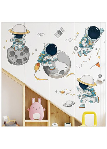 Вінілові наклейки Космонавт планети (лист 60 х 90 см) Б365-11 BRUP (315362493)