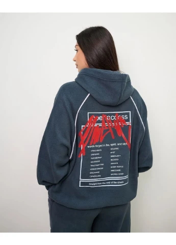 Женский флисовый спортивный костюм худи штаны No Brand (380808063)