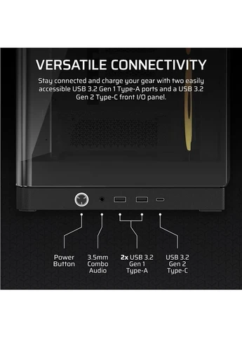 Корпус для ПК FRAME 4500X LX-R RGB Tempered Glass Black (CC-9011316-WW) Corsair (390928109)