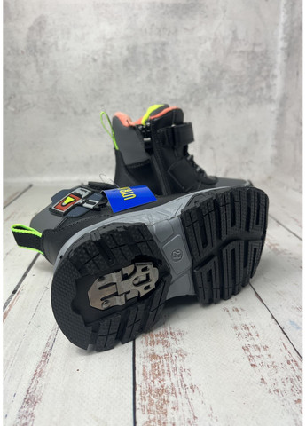 Серые повседневные зимние ботинки зимние детские серый (418) UTRAND