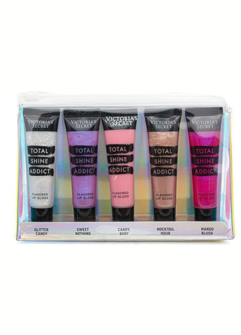 Набір блисків для губ Total Shine Addict Flavored Lip Gloss Assorted Victoria's Secret (280265914)