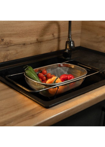 Друшляк-сито на раковину для миття продуктів 36*25*10.5 см Zhongjing (360455302)