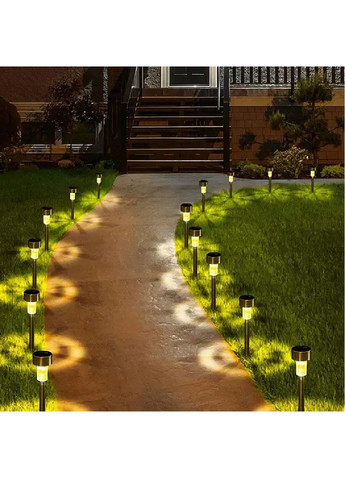 Набір вуличних водонепроникних світильників на сонячних батареях із сутінковим датчиком 10 штук 37x5,5 см (479760-Prob) Unbranded (323442045)