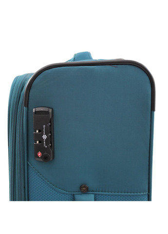 Валіза ручна поклажа S тканина бірюза 55х37х20/35л/2.7кг/Snowbal 21505 Snowball (324802015)