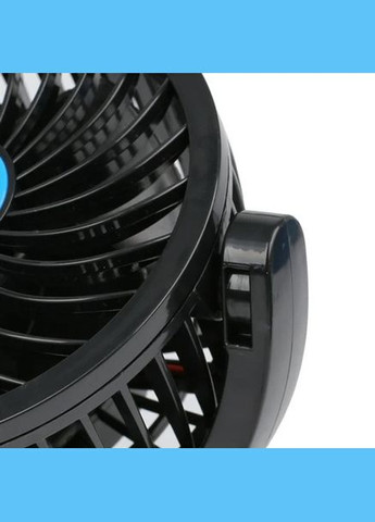 Двойной портативный настольный мини вентилятор Portable Fan F30 автомобильный USB 8-15Вт 360° Черный No Brand (357208077)
