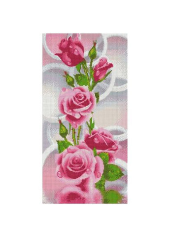 Алмазна мозаїка Рожеві троянди панно 30х60 см TS1300 ColorArt (292145715)