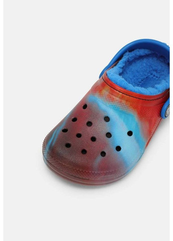 Красные детские кроксы утепленные classic clog Crocs