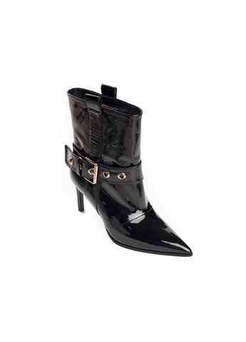 Черные демисезонная лаковые ботильоны 4772 Sasha Fabiani